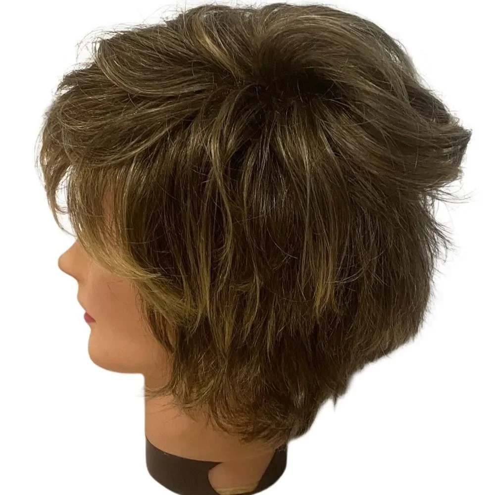 Raquel Welch Kanekalon Vibralite Modacrylic Lot Of Two Brown Wigs